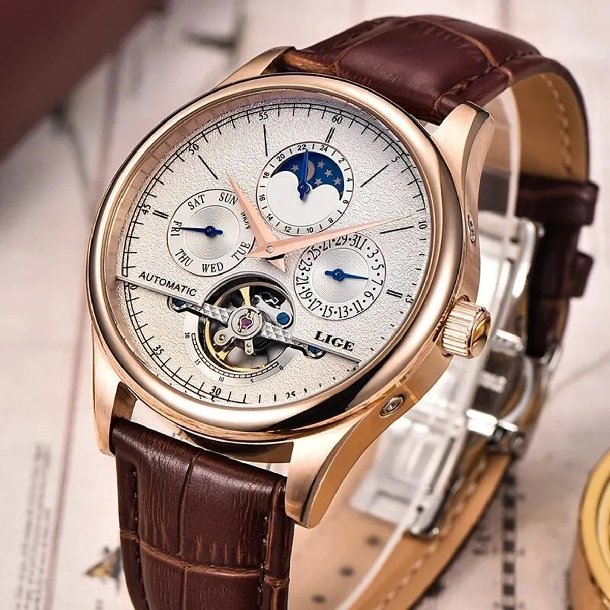 LIGE Tourbillon Automatic on the wrist