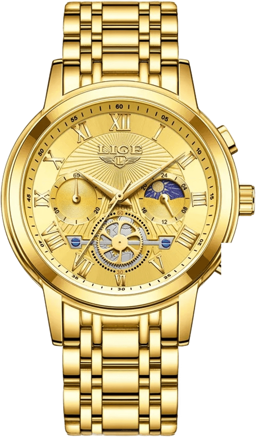 LIGE Women's Moonphase detail