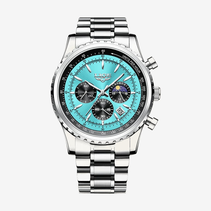 LIGE Moonphase Chronograph