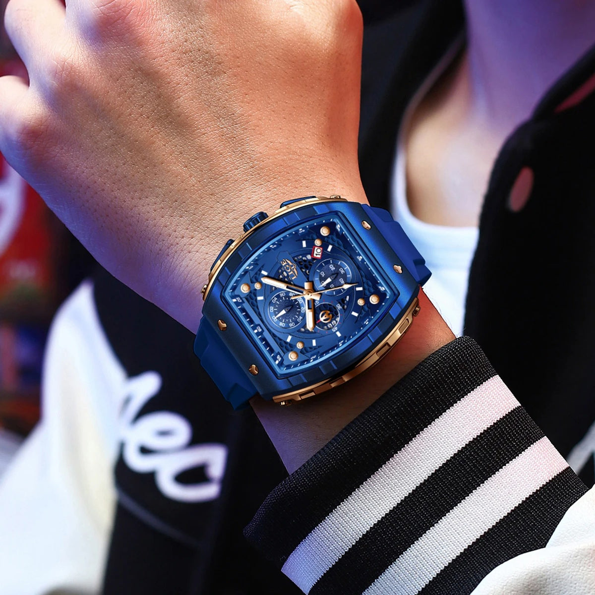 LIGE Square Chronograph