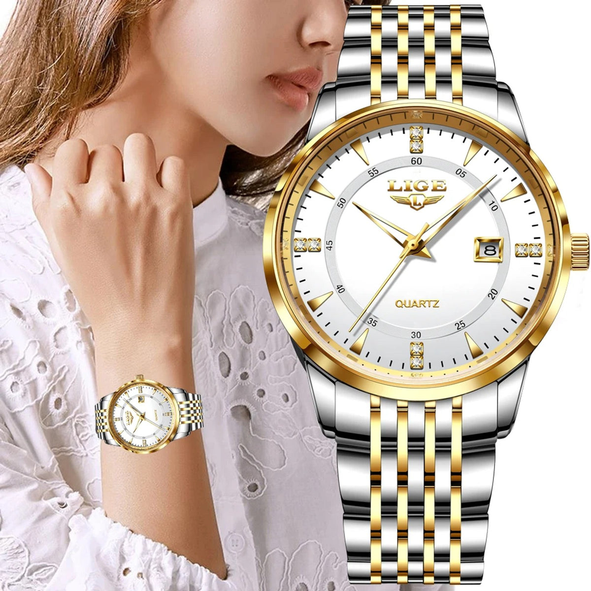 LIGE Women's Classic Steel