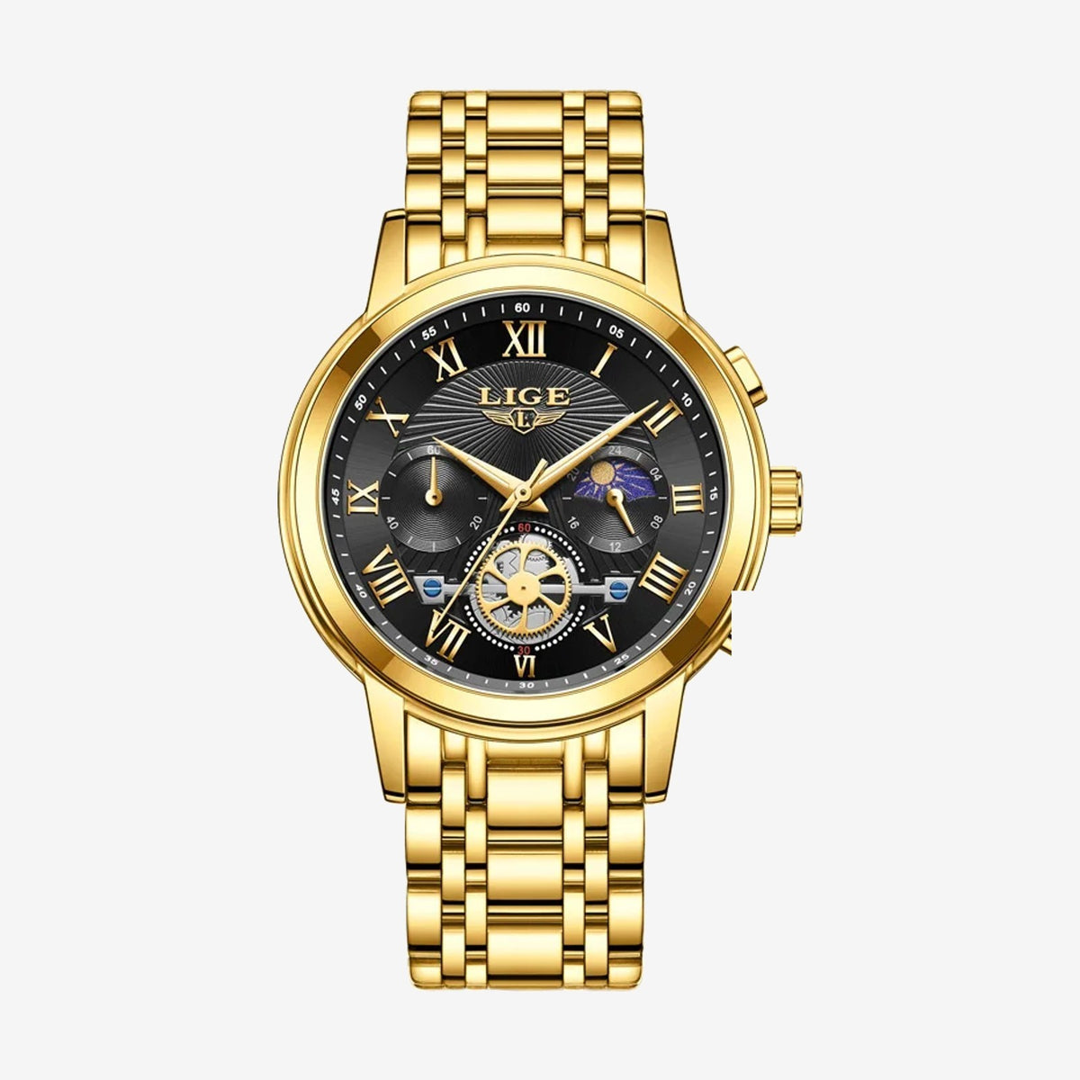LIGE Women's Moonphase