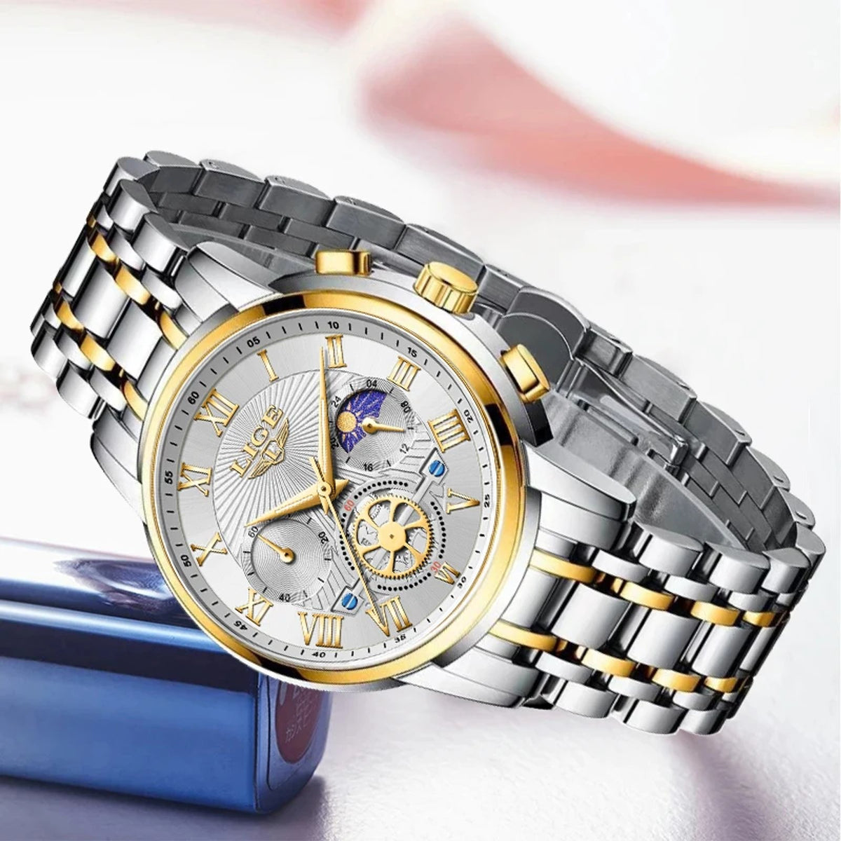 LIGE Women's Moonphase