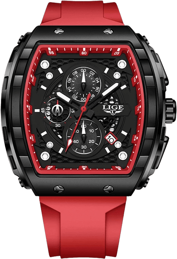 LIGE Square Chronograph detail