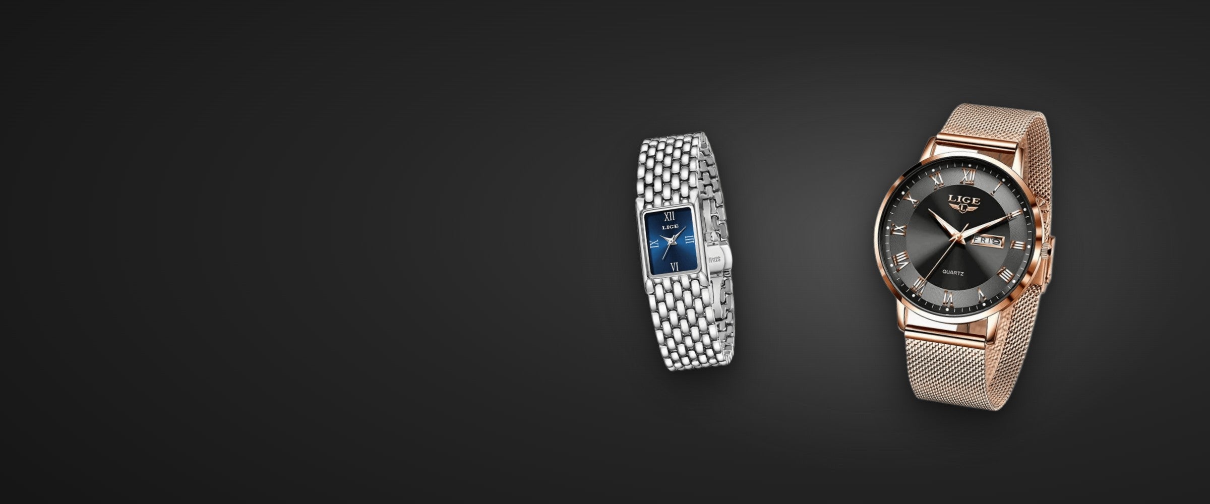 LIGE women's watches